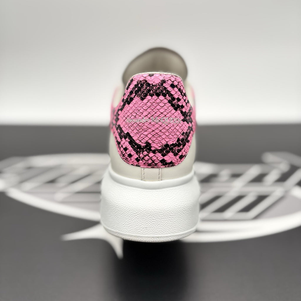 Size 41 (8 US) Alexander McQueen ' White, Pink Snake Print ' | GREAT CONDITION!