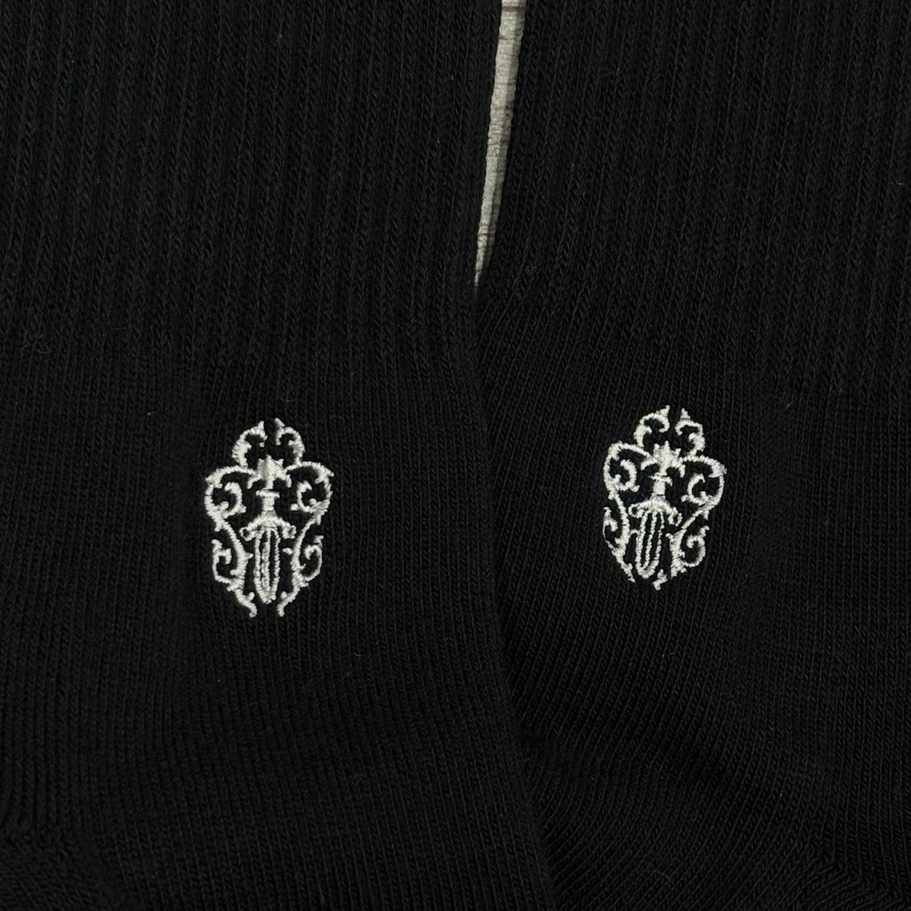 Size Large (9-13 US) - Chrome Hearts Sport Socks ' Black ' | NEW!