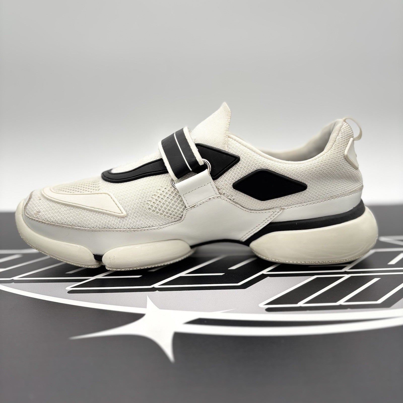 Size 6.5 UK (7.5 US) - Prada Cloudbust Sneaker ' White Black ' | GOOD CONDITION!