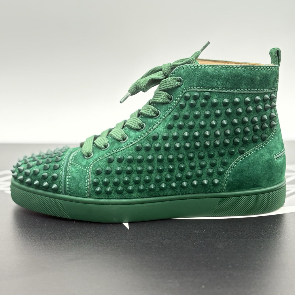 Size 41 (8 US) - Christian Louboutin Spikes ' Green ' | EXCELLENT CONDITION!