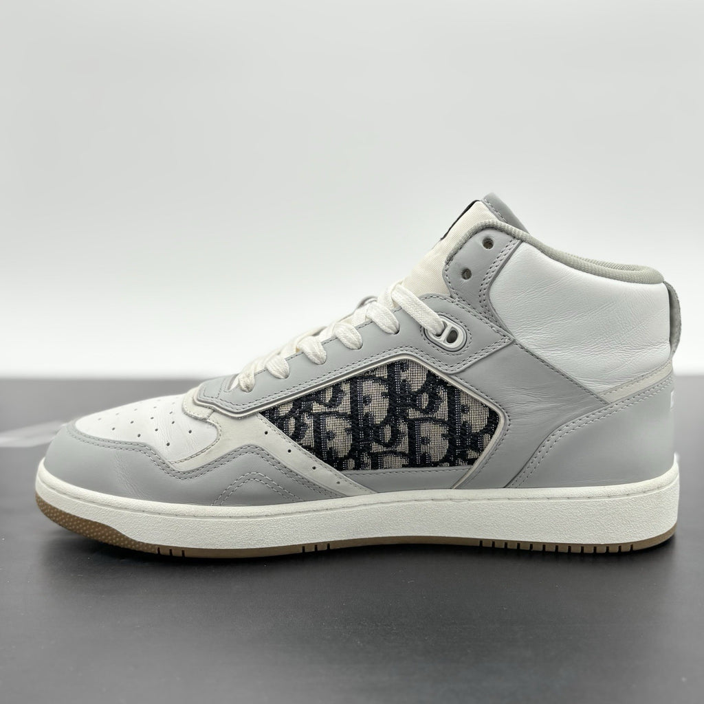 Size 45 (12 US) Dior B27 Oblique High Top ' Grey ' | SUPER CLEAN!