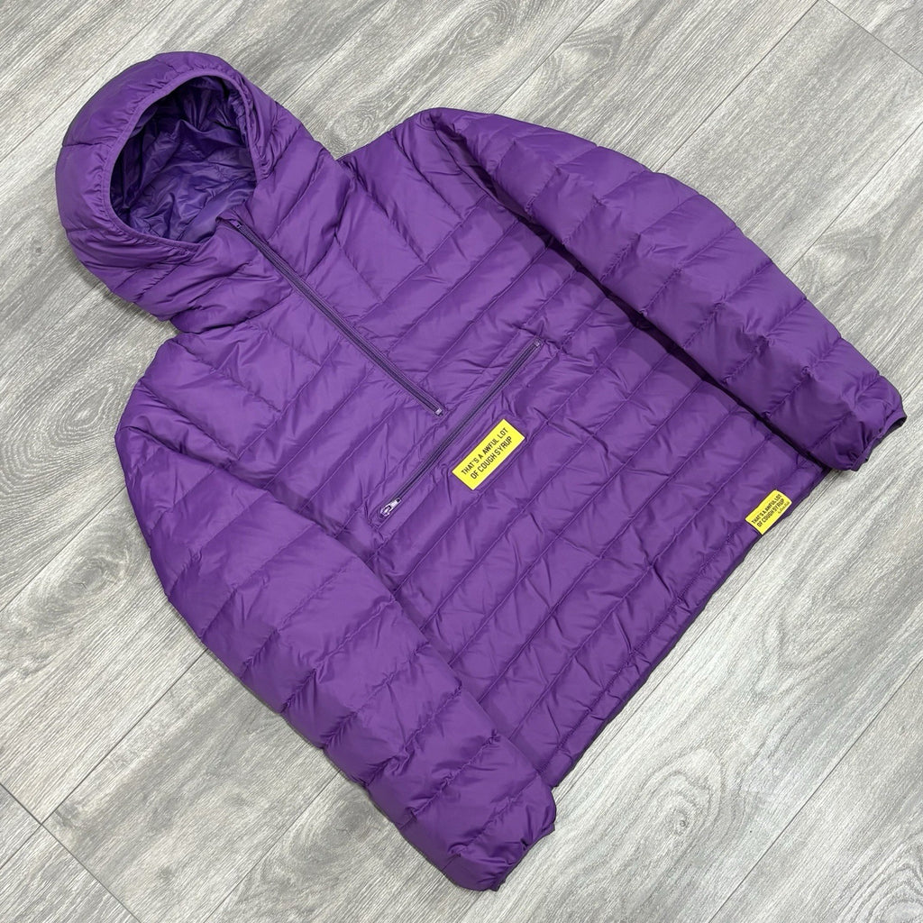 Size XL - That's A Awful Lot of Cough Syrup Puffer Jacket ' Purple ' | BRAND NEW