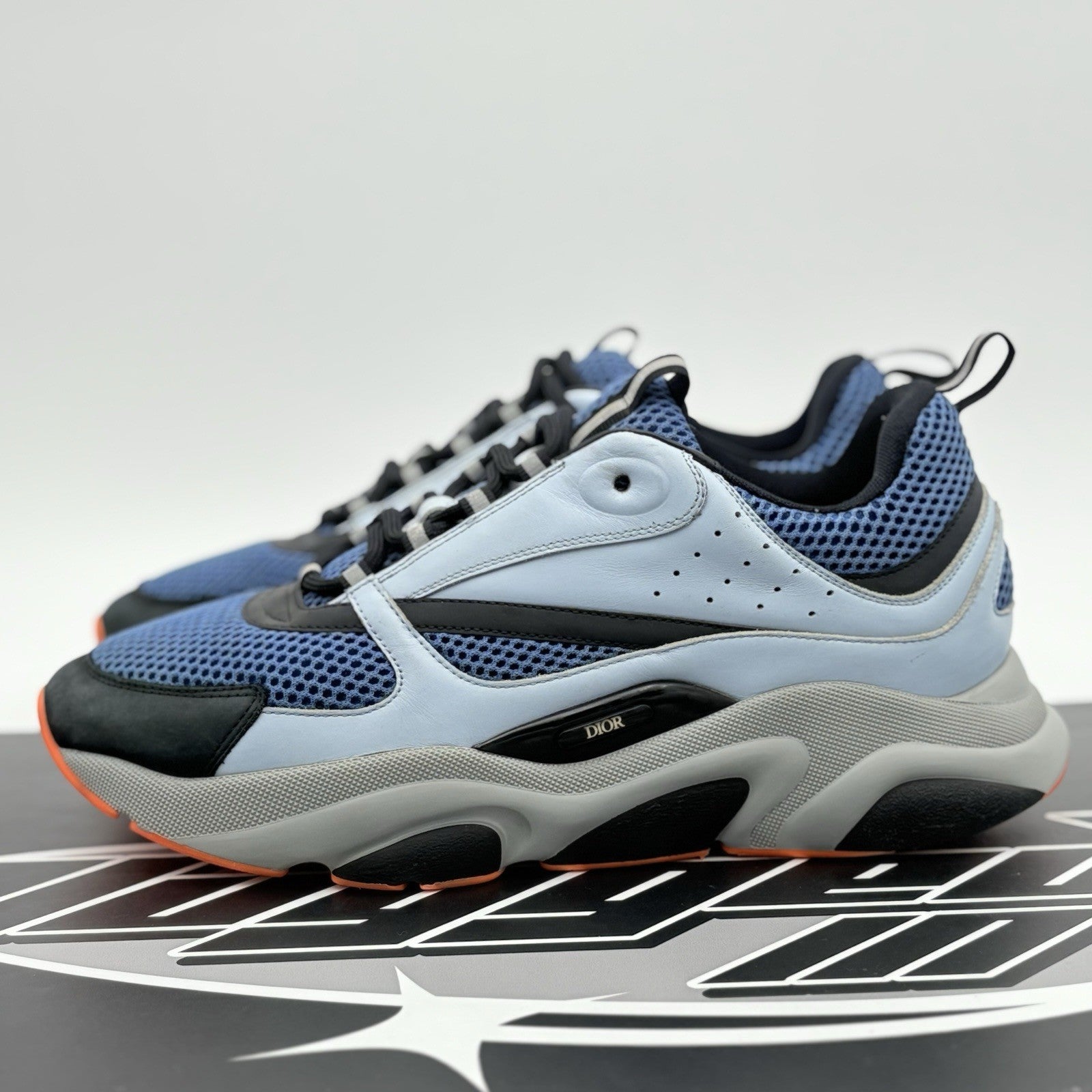 Size 45 (12 US) Dior B22 Sneaker ' Light Blue Orange ' | GOOD CONDITION!