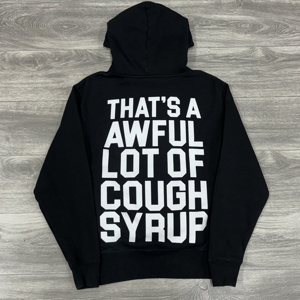 Size M - Thats A Awful Lot Of Cough Syrup Hoodie ' Black ' | NEW!