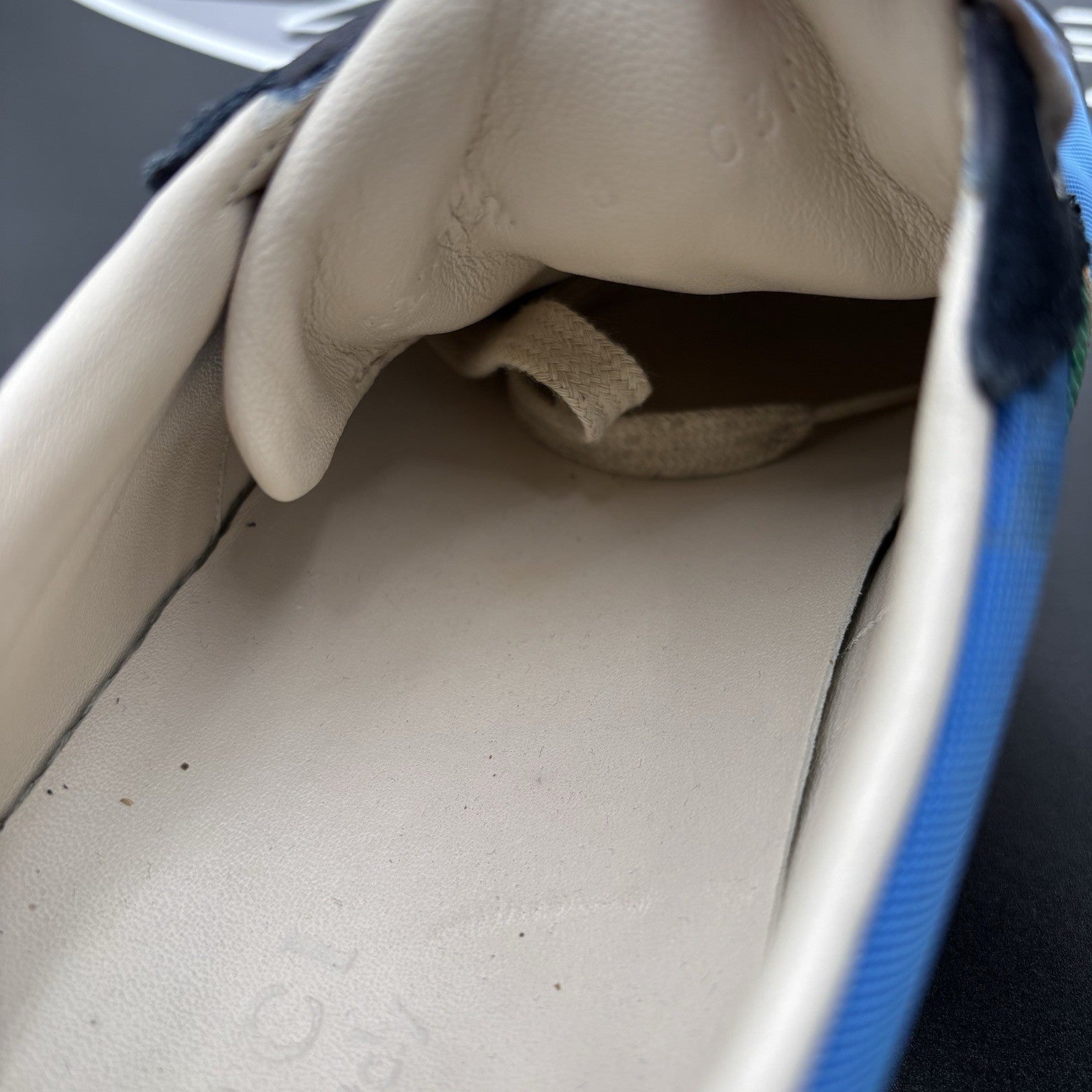 Size 8 G (8.5 US) - Gucci Web Accent Nylon ‘ Blue ‘  | GOOD CONDITION!