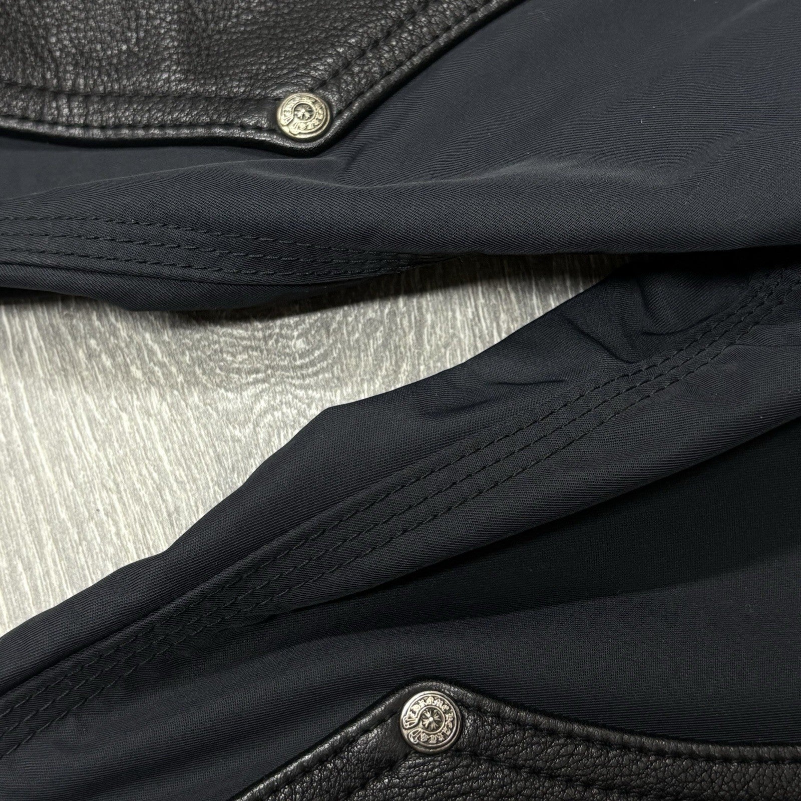 Size 30 - Chrome Hearts Leather Knee Carpenter Pants ' Black ' | WORN 1-3X