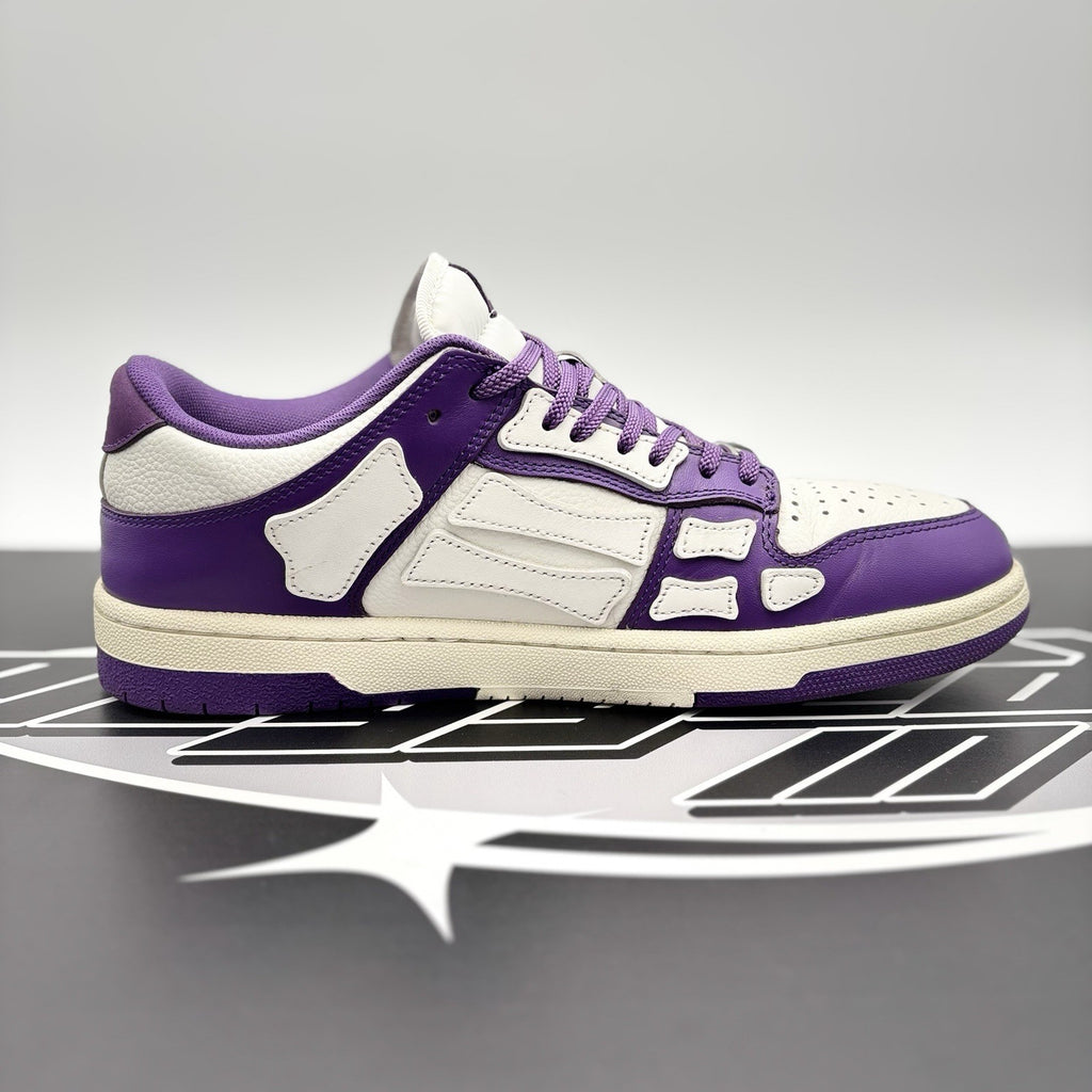 Size 43 (10 US) - Amiri Bandana Skel Low Top ' White, Purple ' | GREAT COND!