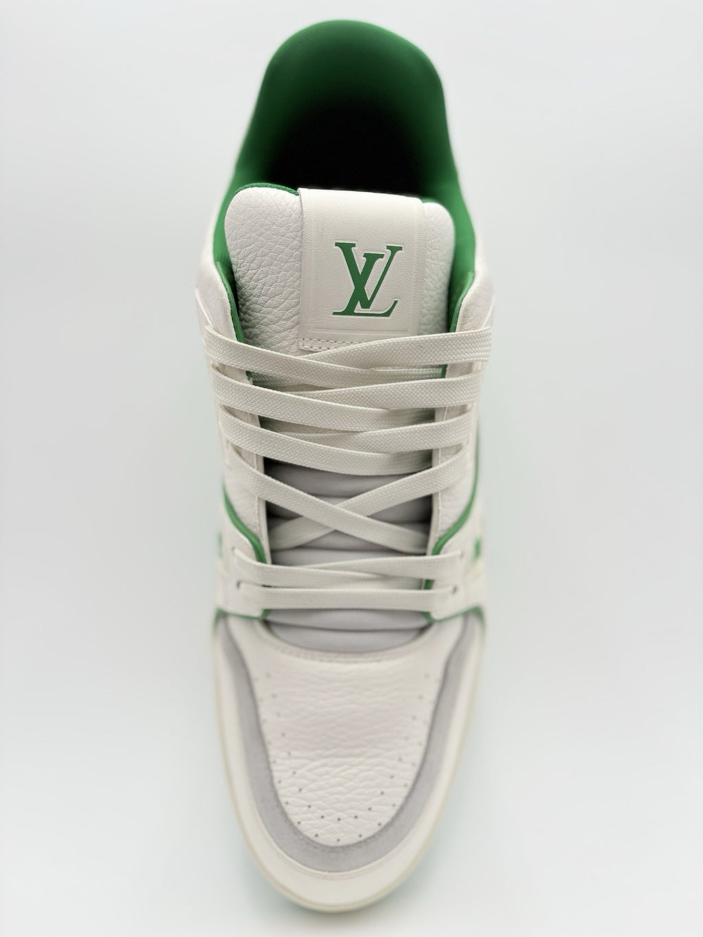 Size 11 LV (12-12.5 US) Louis Vuitton Trainer ' White Green ' | GREAT CONDITION!