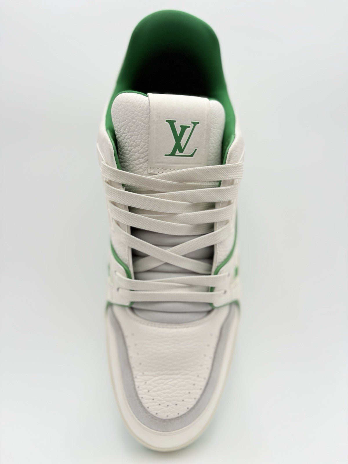 Size 11 LV (12-12.5 US) Louis Vuitton Trainer ' White Green ' | GREAT CONDITION!