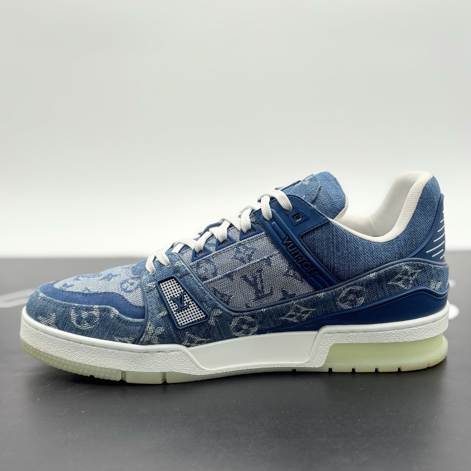 Size 8 LV (9-9.5  US) - Louis Vuitton Trainer Denim | SUPER CLEAN!