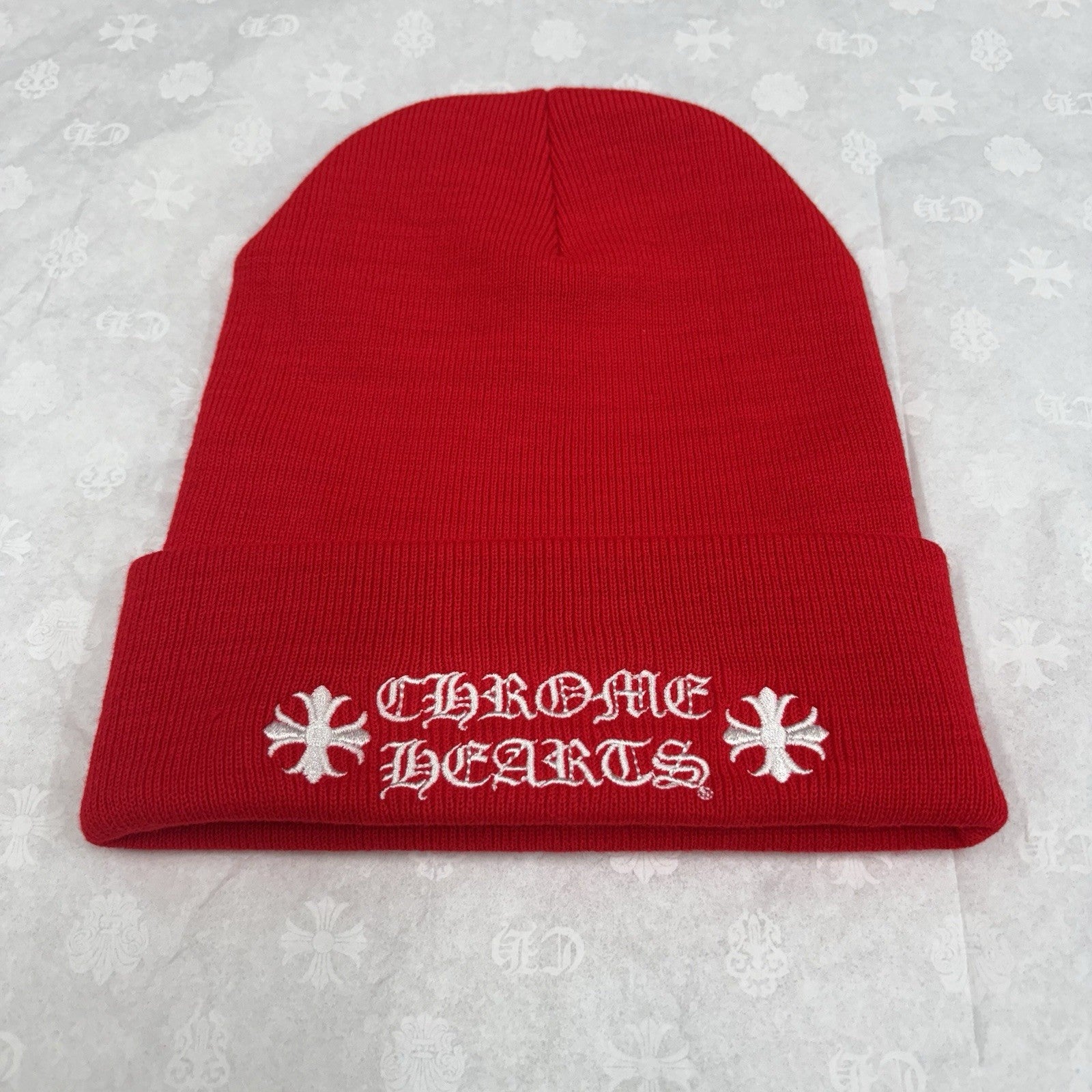 Chrome Hearts Logo Beanie ' Red ' | BRAND NEW!