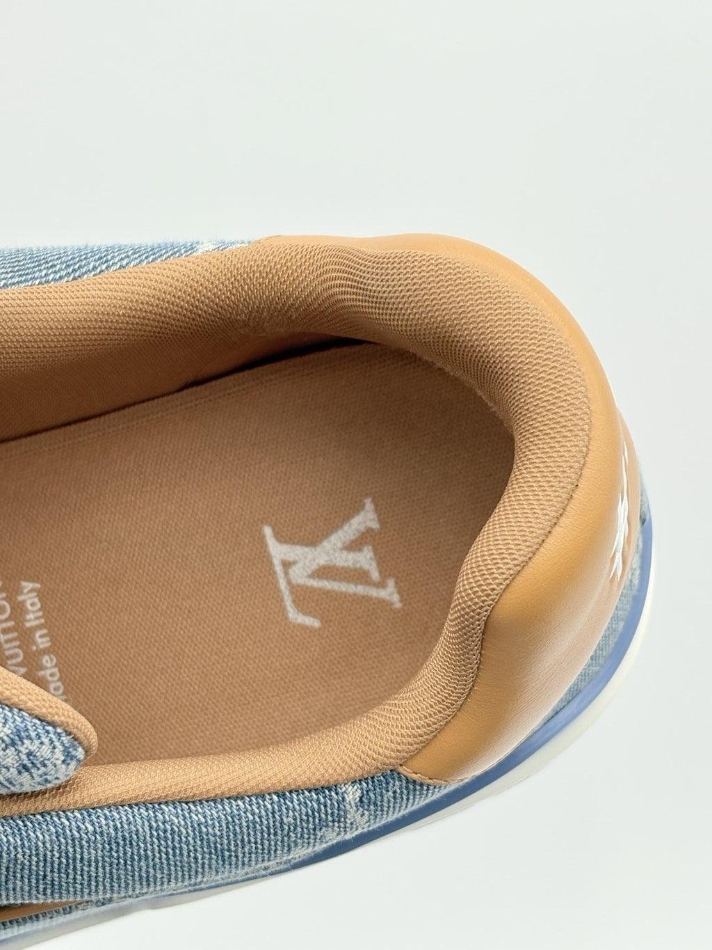 Size 11 LV (12-12.5 US) Louis Vuitton Denim Trainer ' Blue ' | SUPER CLEAN!