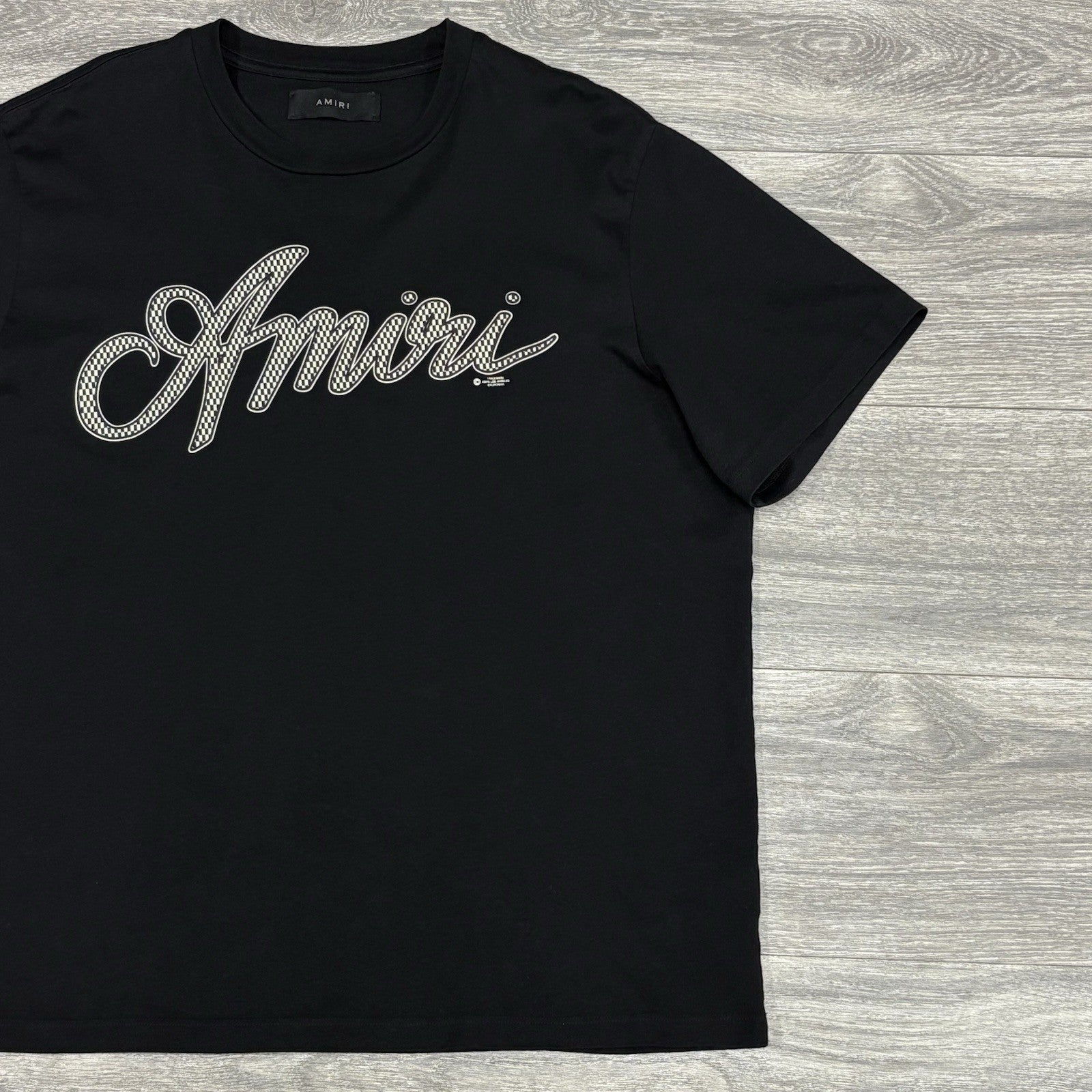 Size XL - Amiri Script Logo T-Shirt ' Black ' | 100% AUTHENTIC!