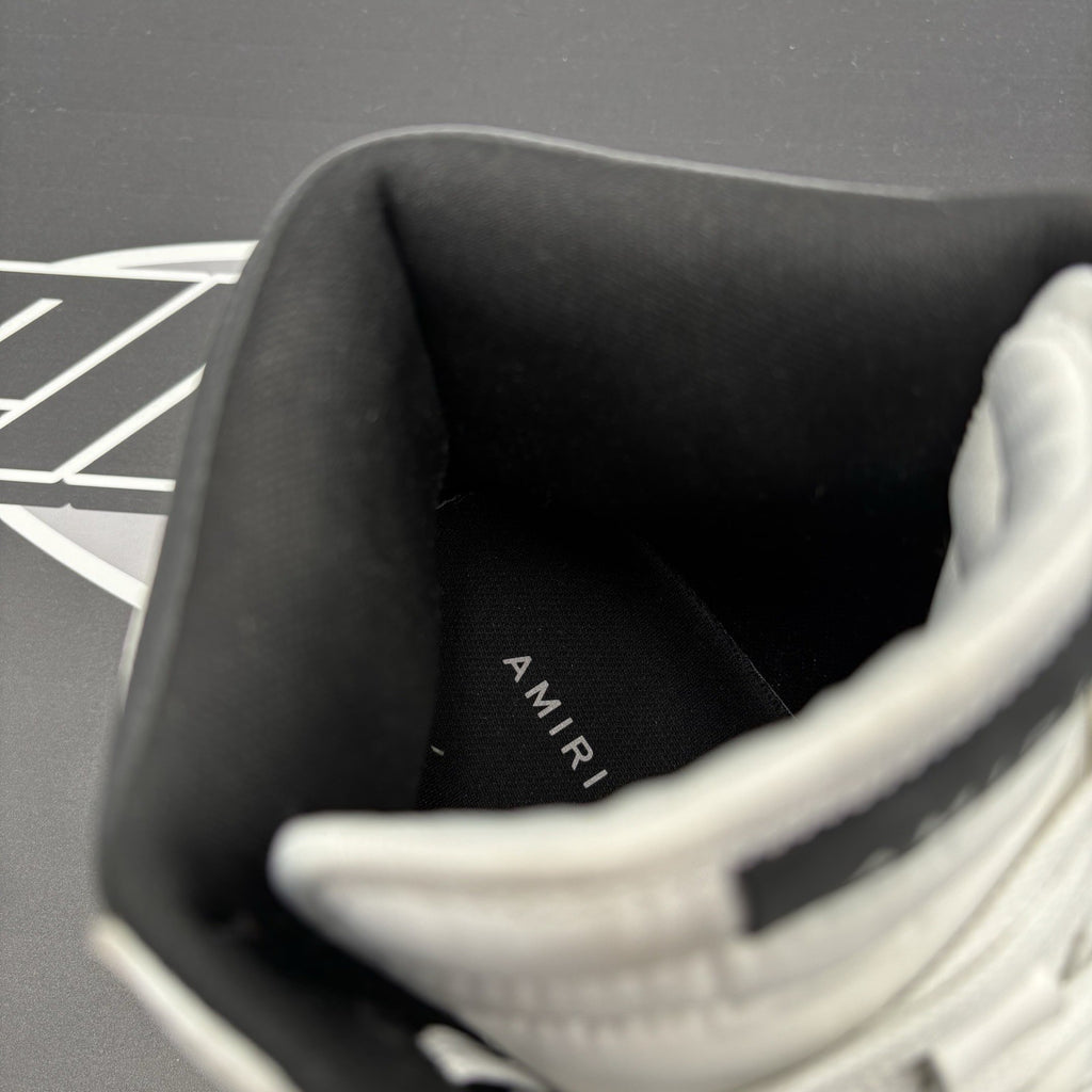 Size 42 (9US) - Amiri Skel High Top Sneakers ' White, Black ' | GREAT CONDITION!