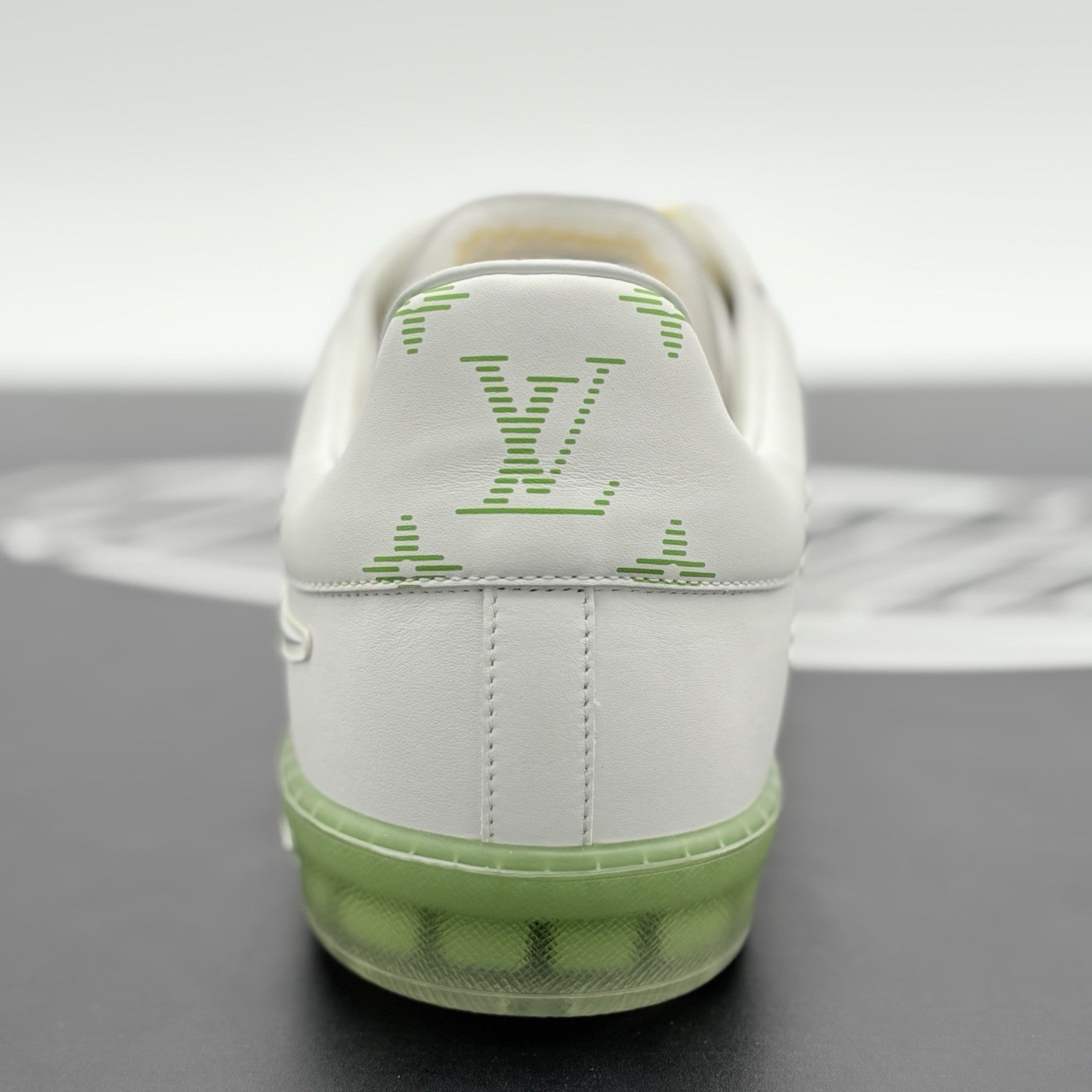 Size 11 LV (12-12.5 US) Louis Vuitton Luxembourg ' White Green Yellow ' | NEW!