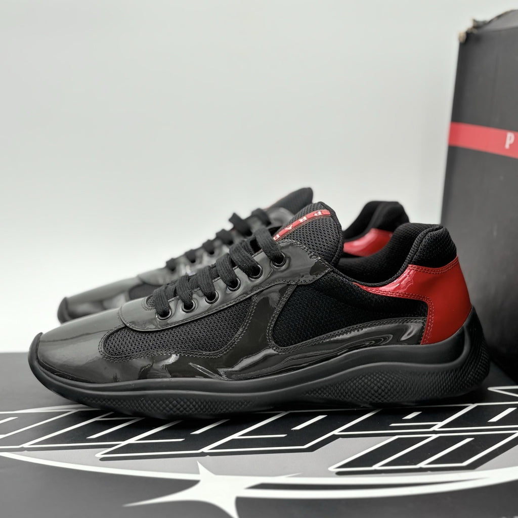 Size 10 UK (11 US) - Prada Americas Cup ' Anthracite Red ' | EXCELLENT CONDITION