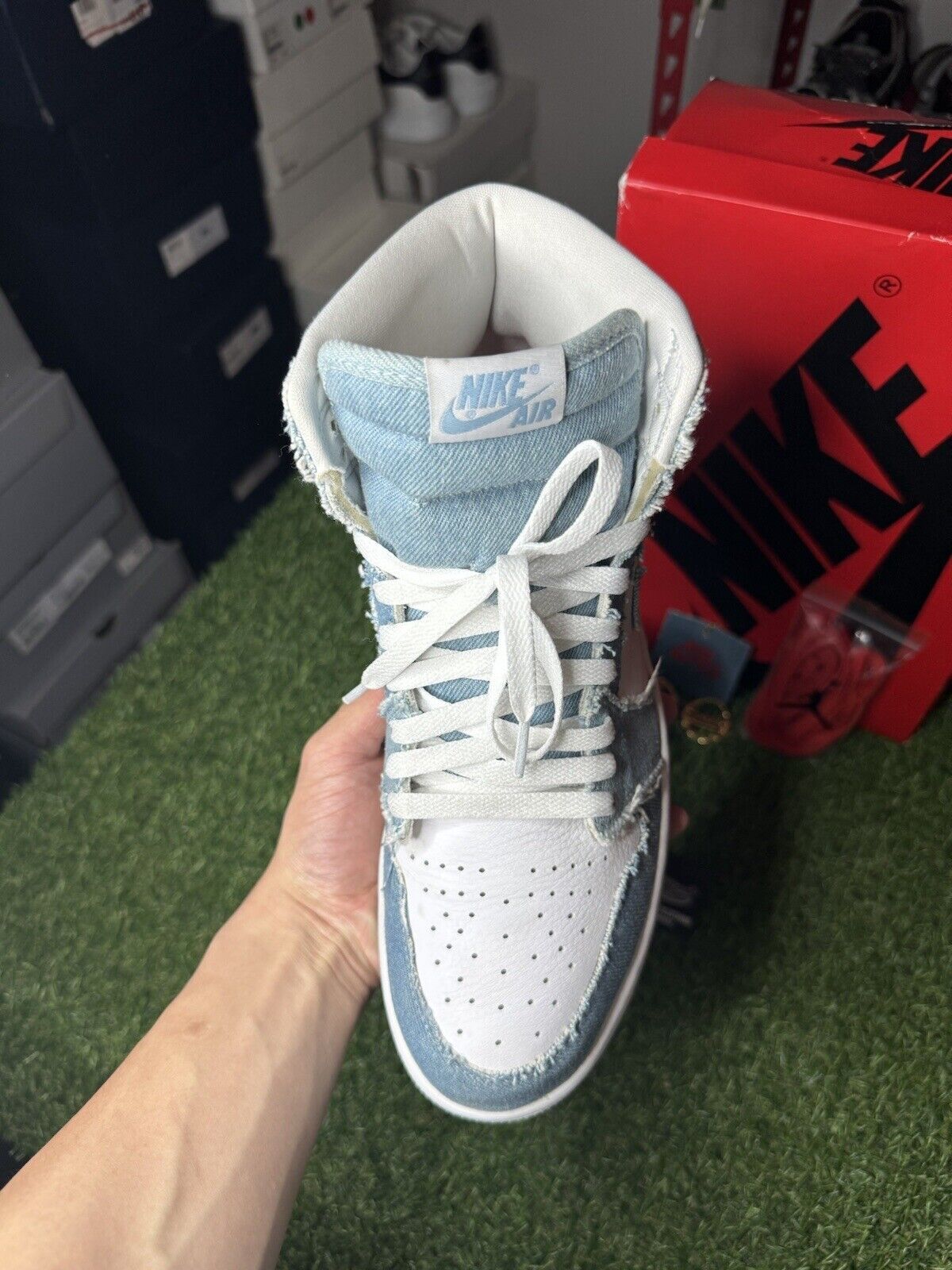 Size 10.5 W (9 M) - Air Jordan 1 Retro High OG ' Denim ’ | GOOD CONDITION