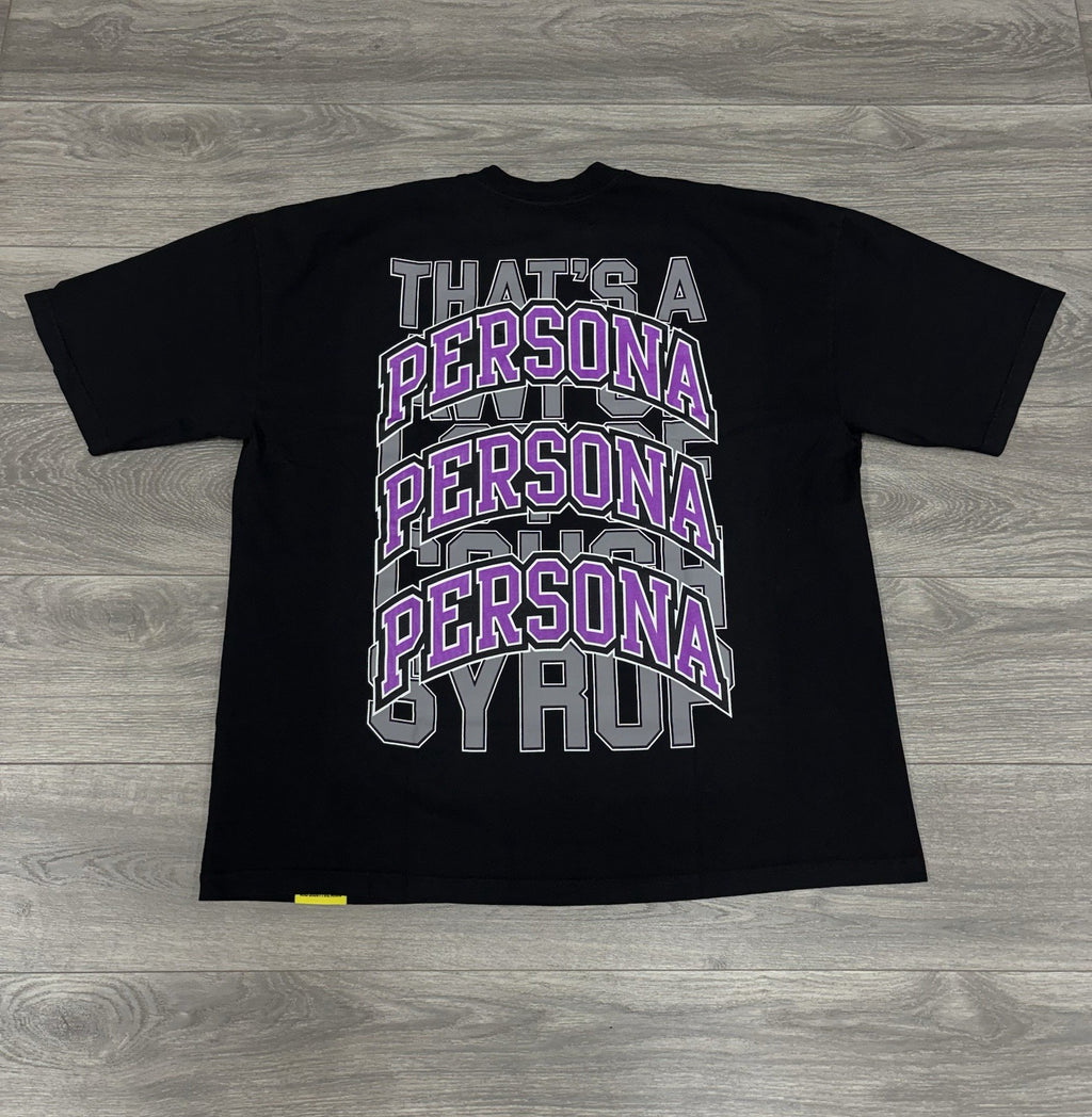 Size XXL - That’s A Awful Lot Of Cough Syrup X Persona T-Shirt ' Black ' | NEW!
