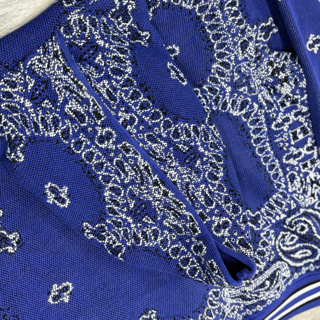 Size XL - Amiri Bandana Basketball Hoodie ' Blue Black ' | GREAT CONDITION!