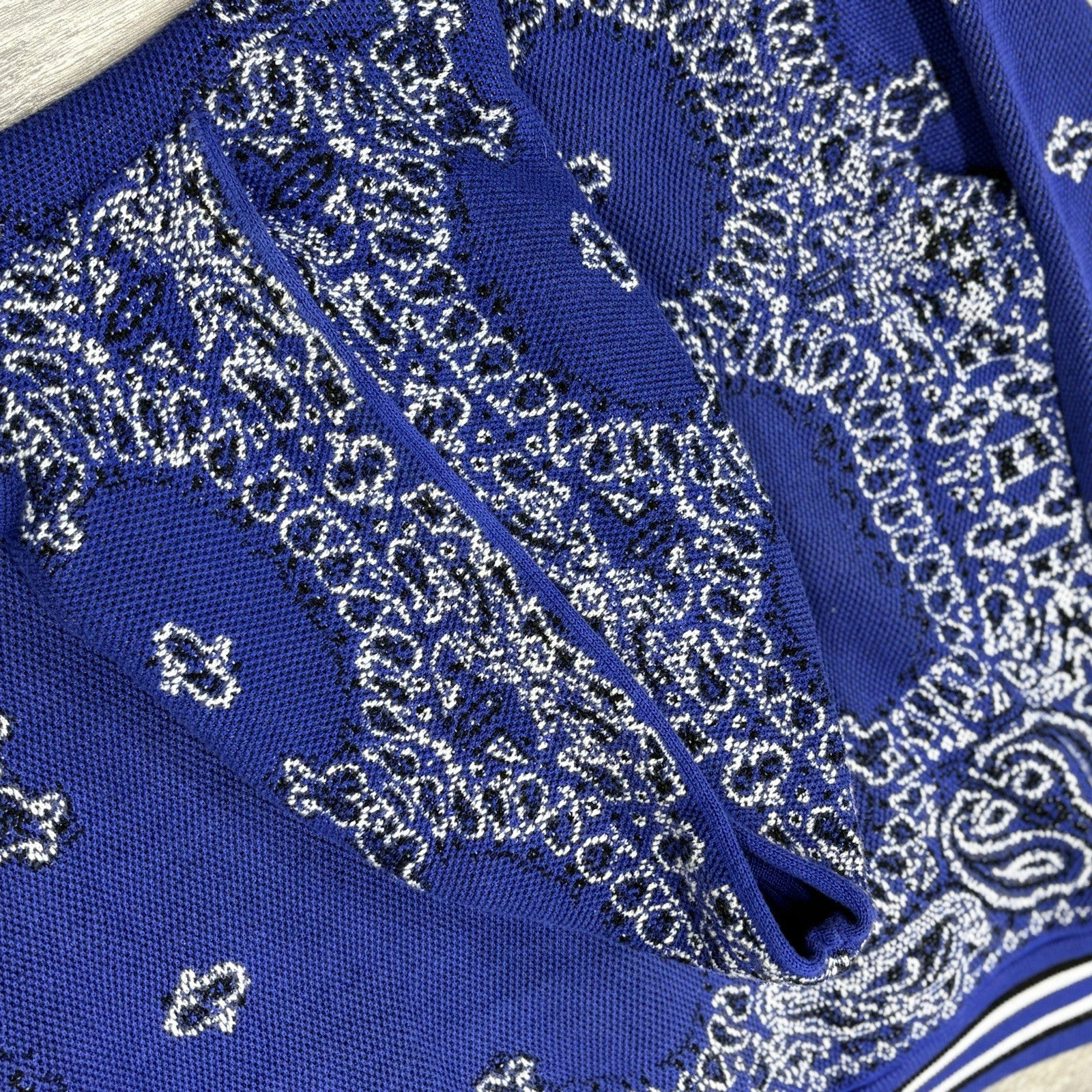 Size XL - Amiri Bandana Basketball Hoodie ' Blue Black ' | GREAT CONDITION!