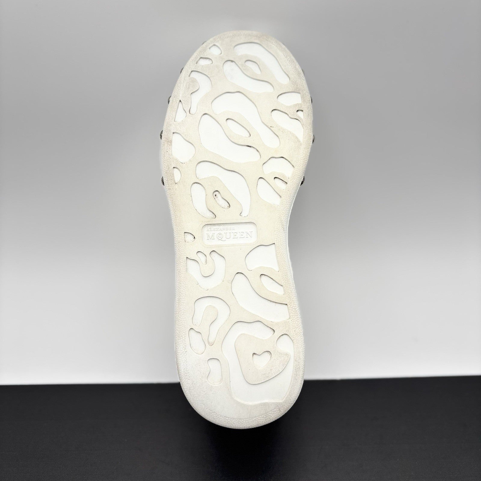 Size 41 (8 US) - Alexander McQueen Oversized Studded ' White Black ' | GREAT!
