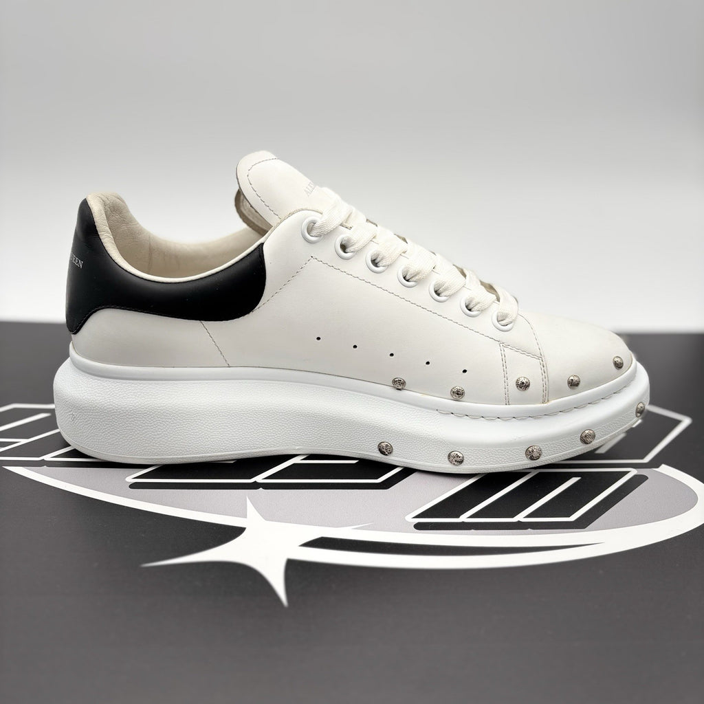 Size 44 (11 US) - Alexander McQueen Front Studded  ' White, Black ' | GREAT!