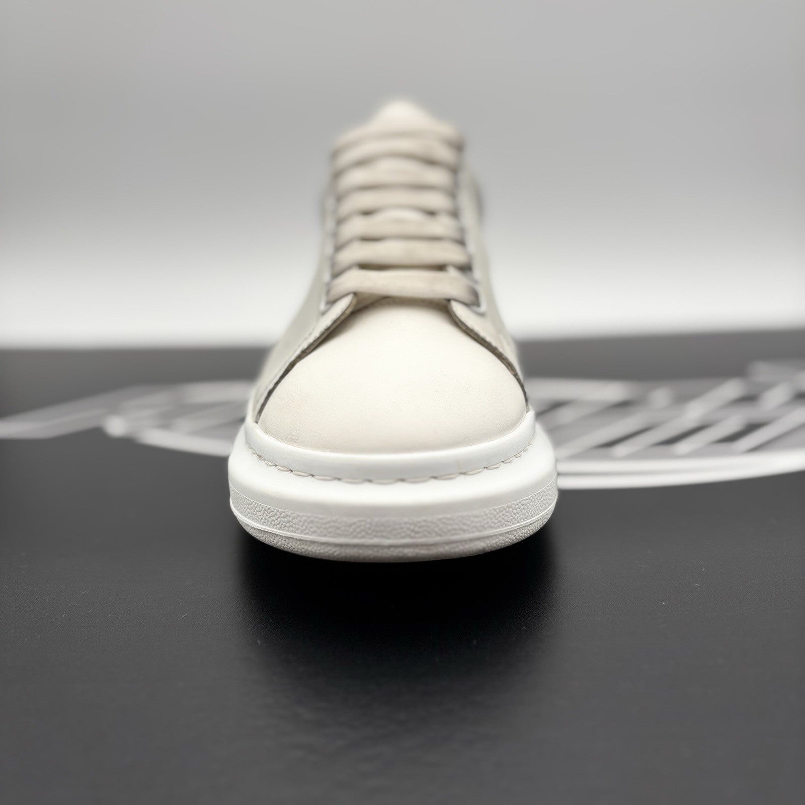 Size 47 (14 US) - Alexander McQueen ' White Black ' | GREAT CONDITION!