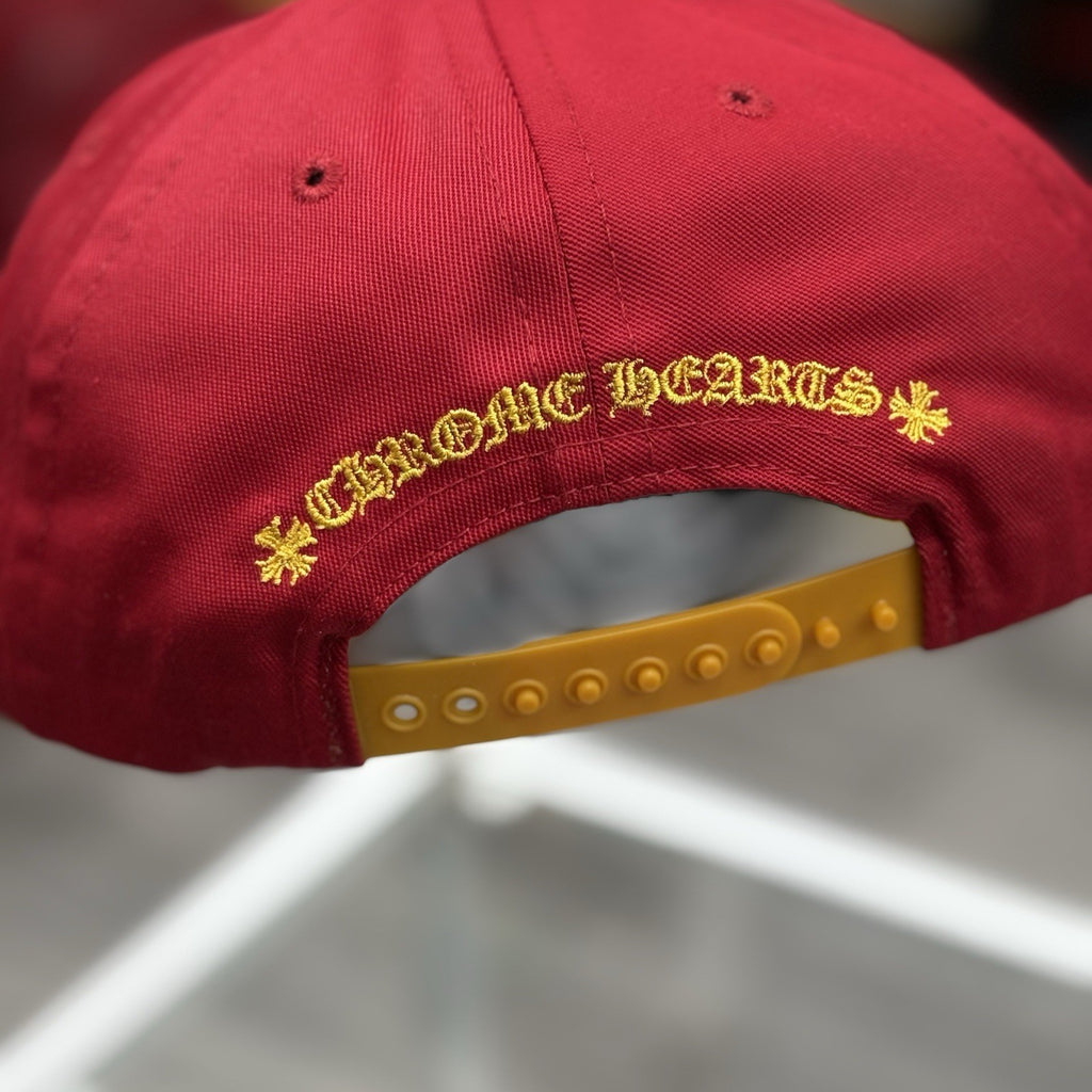 Chrome Hearts CH Silver Button Hat ' Red Yellow ' | BRAND NEW!
