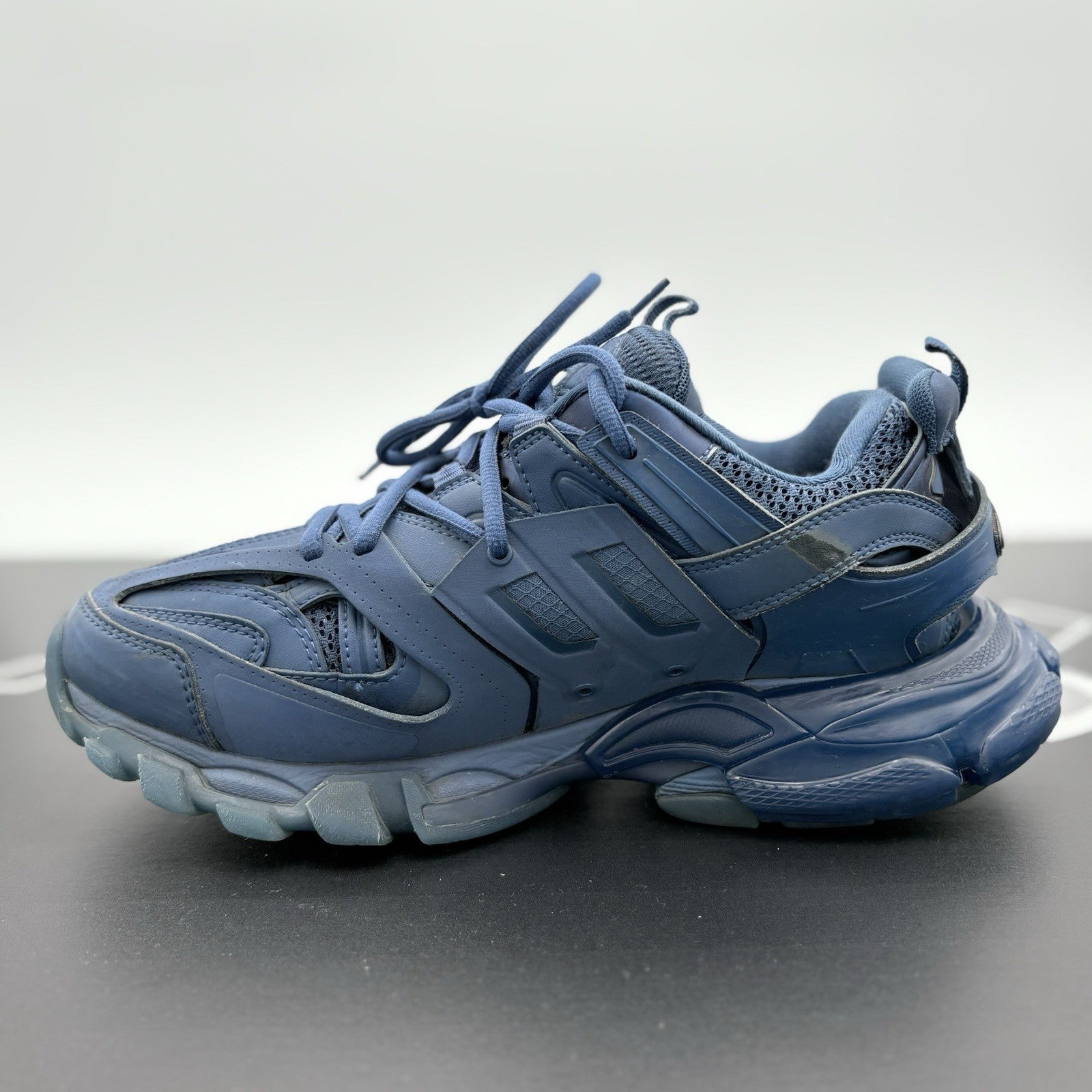 Size 40 (7 US) - Balenciaga Track ' Clear Sole Dark Navy '