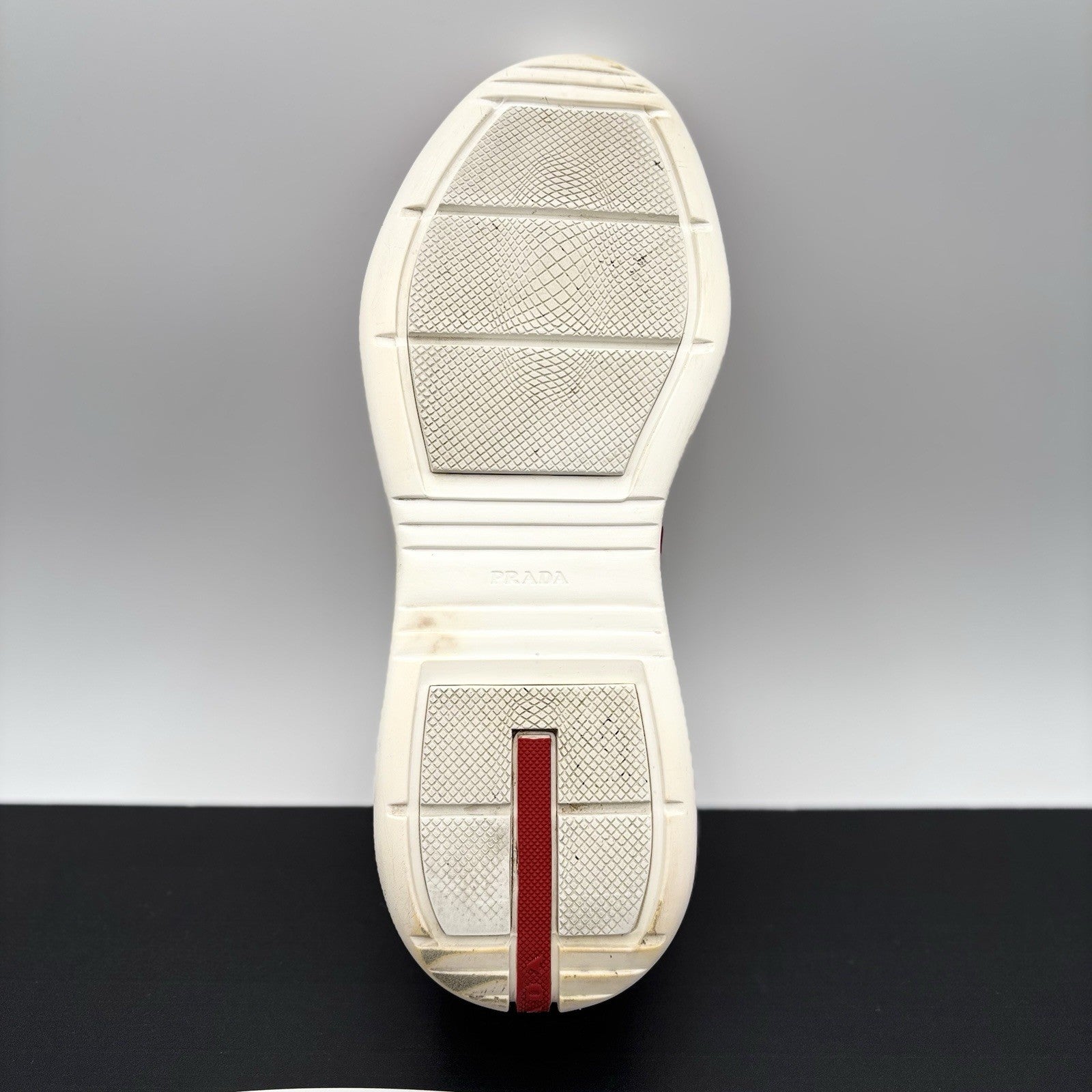 Size 9.5 UK (10.5 US) Prada Americas Cup ' Black White Red ' | GOOD CONDITION!