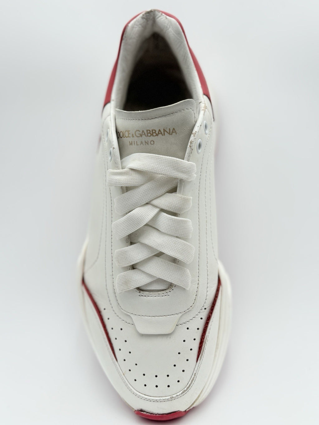 Size 10 UK (11 US) - Dolce Gabbana Daymaster ' White Red ' | GOOD CONDITION!