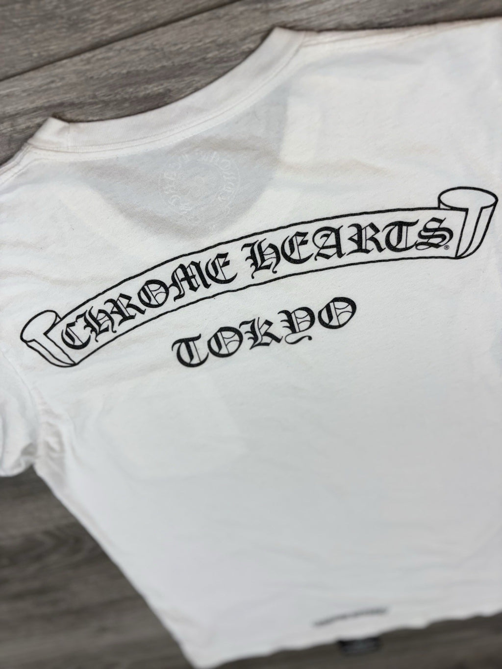 Size Medium - Chrome Hearts Tokyo Exclusive Scroll Label T- Shirt ' White '