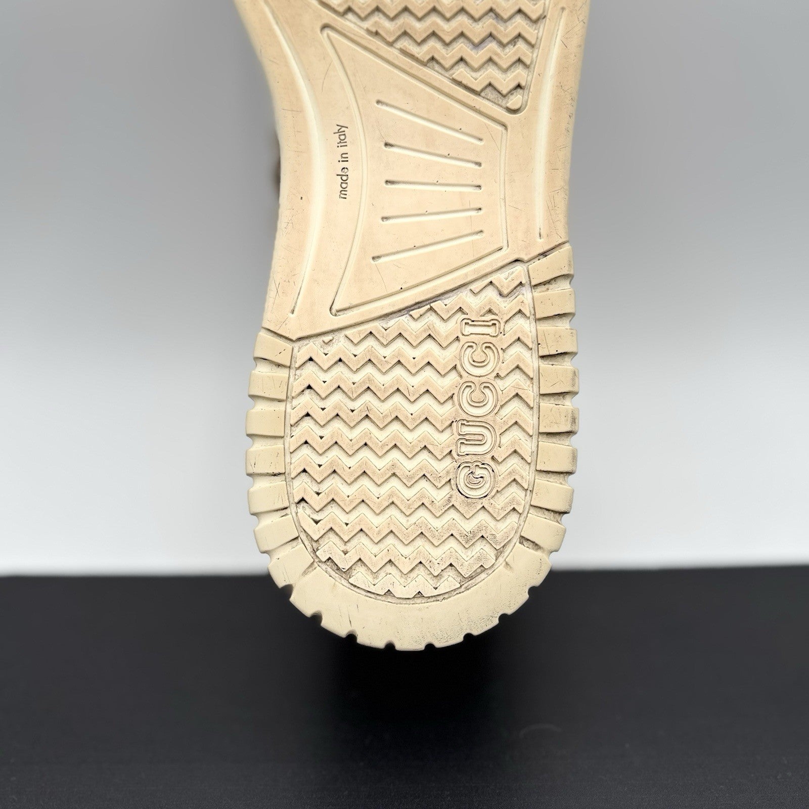 Size 11 G (12 US) - Gucci Re-Web Sneakers GG ‘ White, Beige ‘ | GOOD CONDITION!