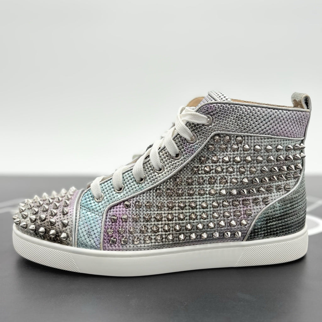 Size 41 (8 US) -Christian Louboutin Spikes ' Multi Silver ' | GREAT CONDITION!