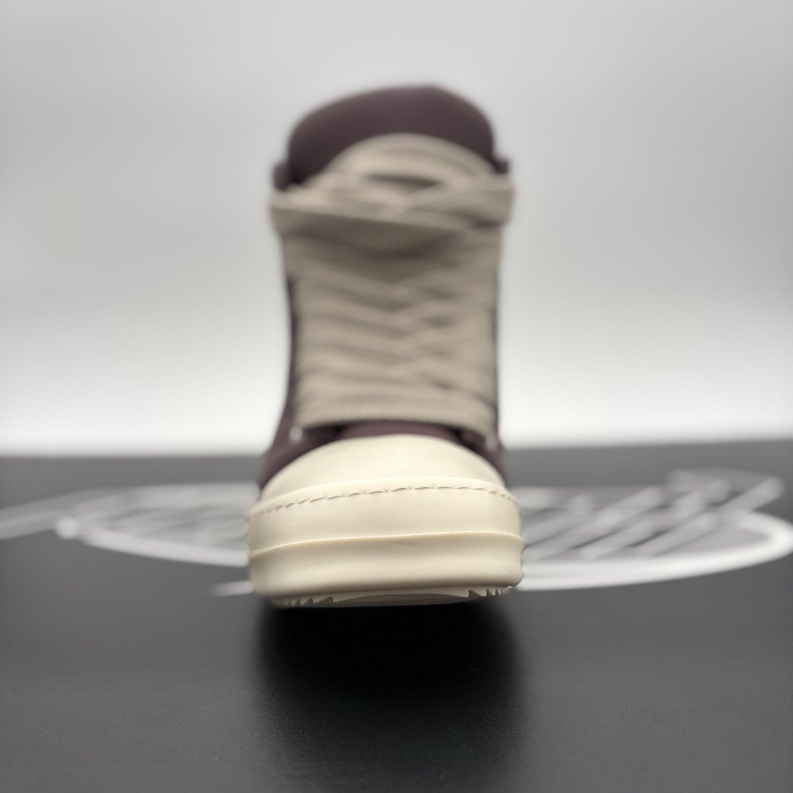 Size 41 (8 US) - Rick Owens Jumbo Lace Padded Ramones ' Amethyst ' | SUPER CLEAN