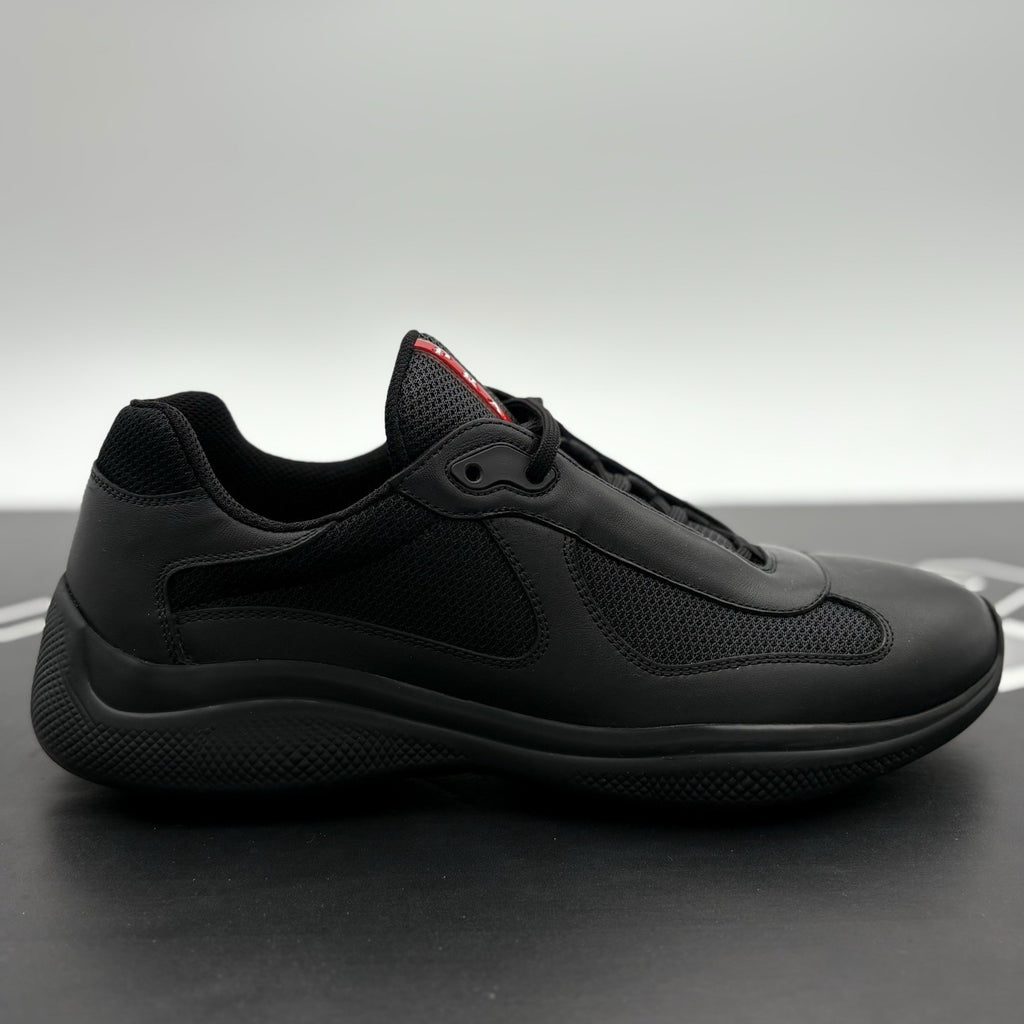 Size 7 UK (8 US) - Prada Americas Cup ' Black Leather ' | ONLY WORN 1x