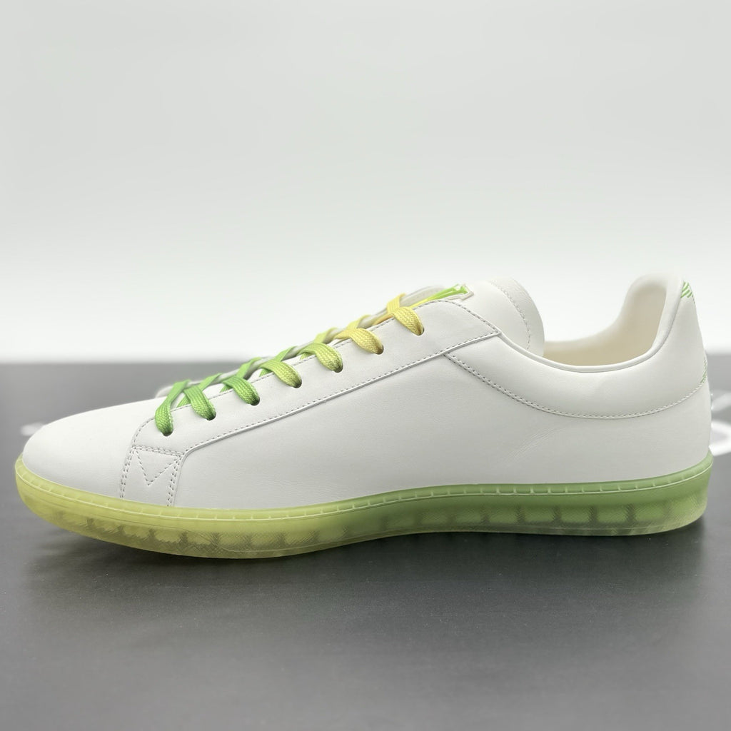 Size 11 LV (12-12.5 US) Louis Vuitton Luxembourg ' White Green Yellow ' | NEW!