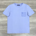 Size M - Louis Vuitton Cotton Damier Pocket T-Shirt ' Lavender ' | GREAT COND!