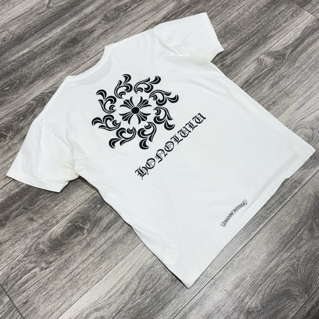 Size XXL - Chrome Hearts Spiral T-Shirt (Honolulu Exclusive) ' White '