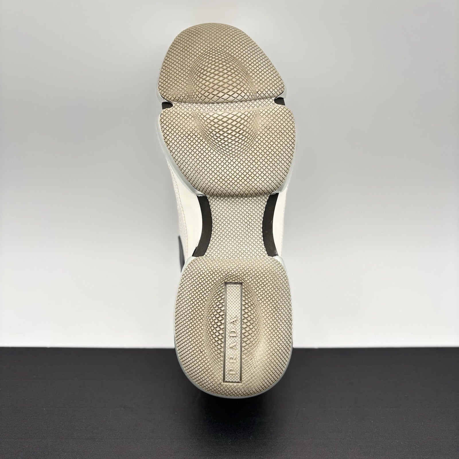 Size 6.5 UK (7.5 US) Prada Cloudbust Mesh ' White, Grey ' | GOOD CONDITION!