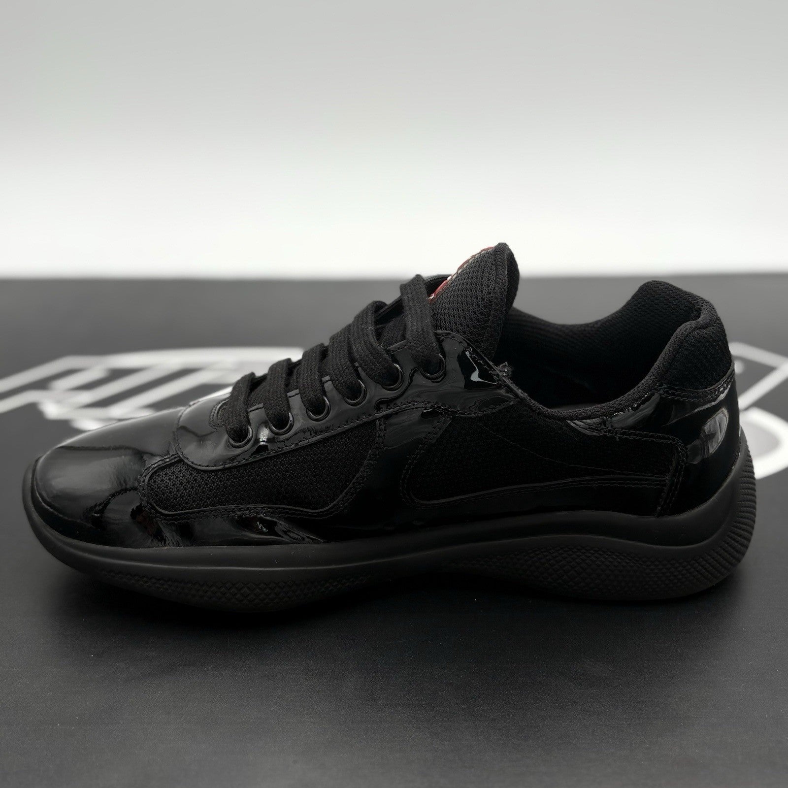 Size 5.5 UK (7.5 US) Prada Americas Cup ' Black ' | GOOD CONDITION!