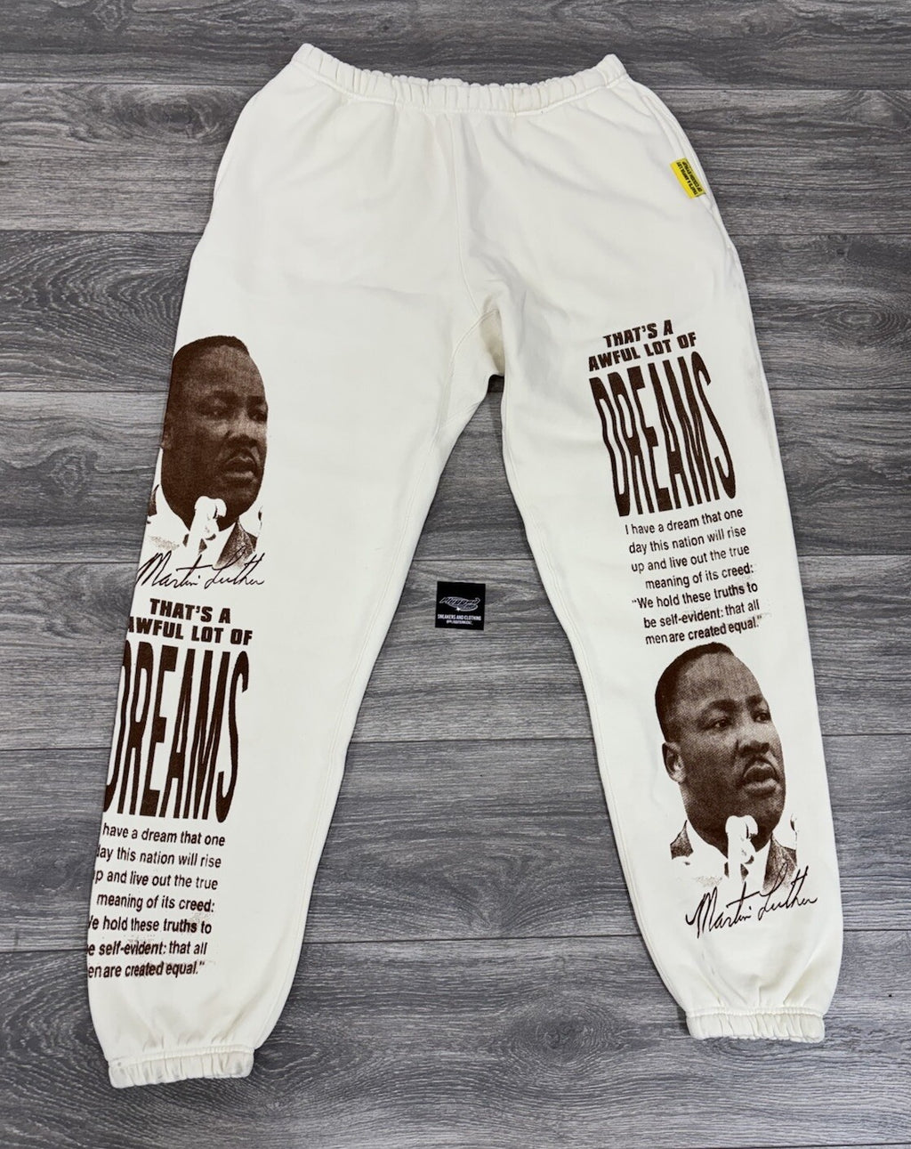 Size XL - That's A Awful Lot Of Cough Syrup Sweats x MLK ‘ Tan ‘ | NEW!