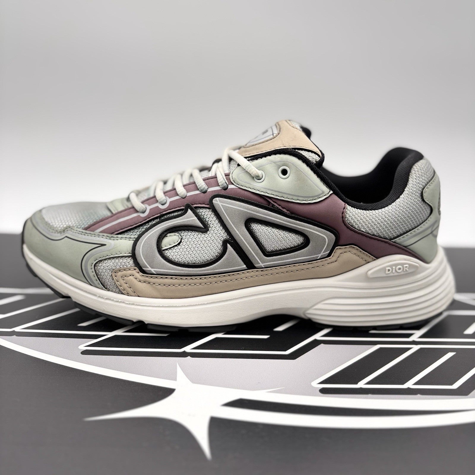 Size 44 (11 US) - Dior B30 Reflective Sneaker ' Light Green Purple ' | GOOD COND