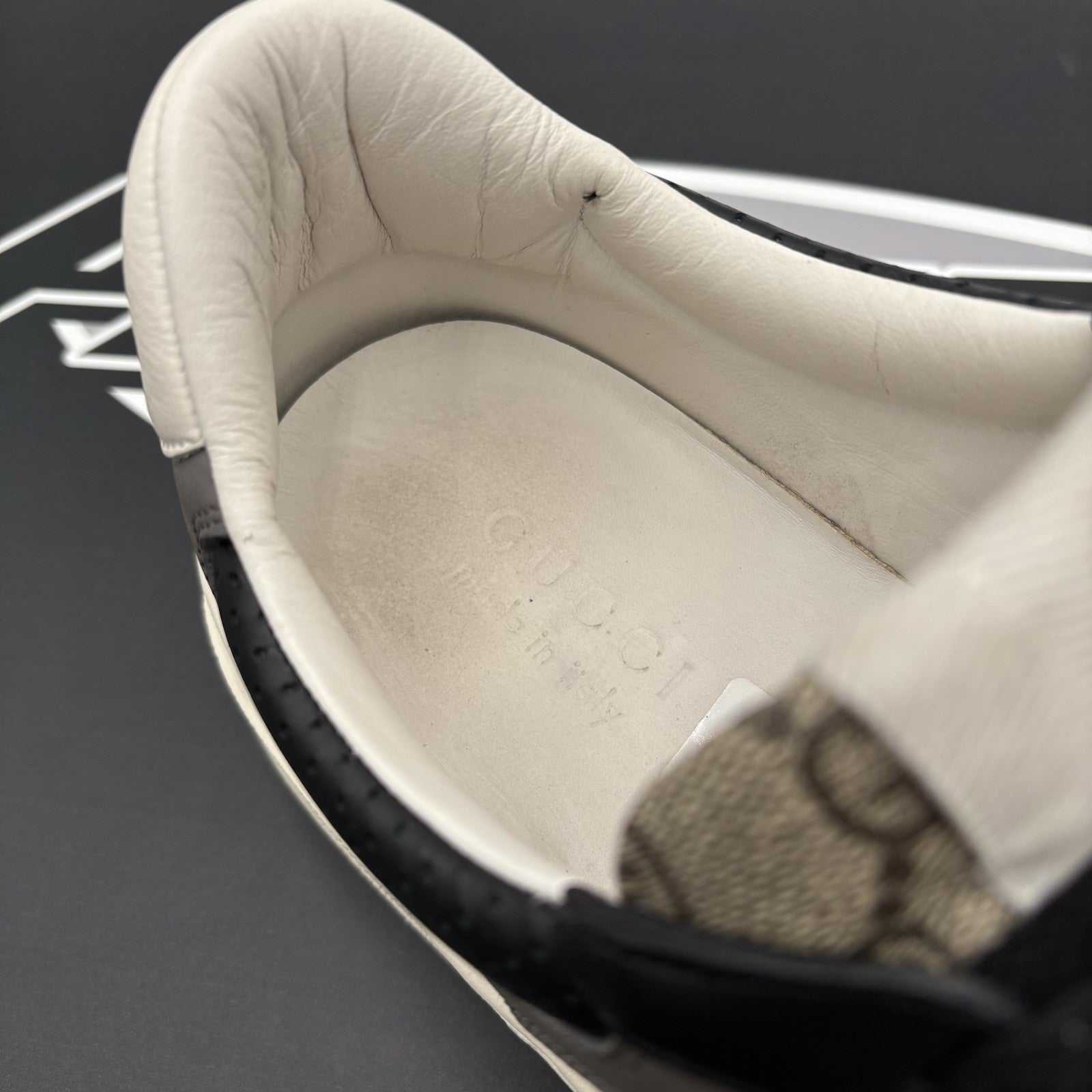 Size 8.5G (9 US) - Gucci GG Supreme ' Beige, Ebony ' | GOOD CONDITION!
