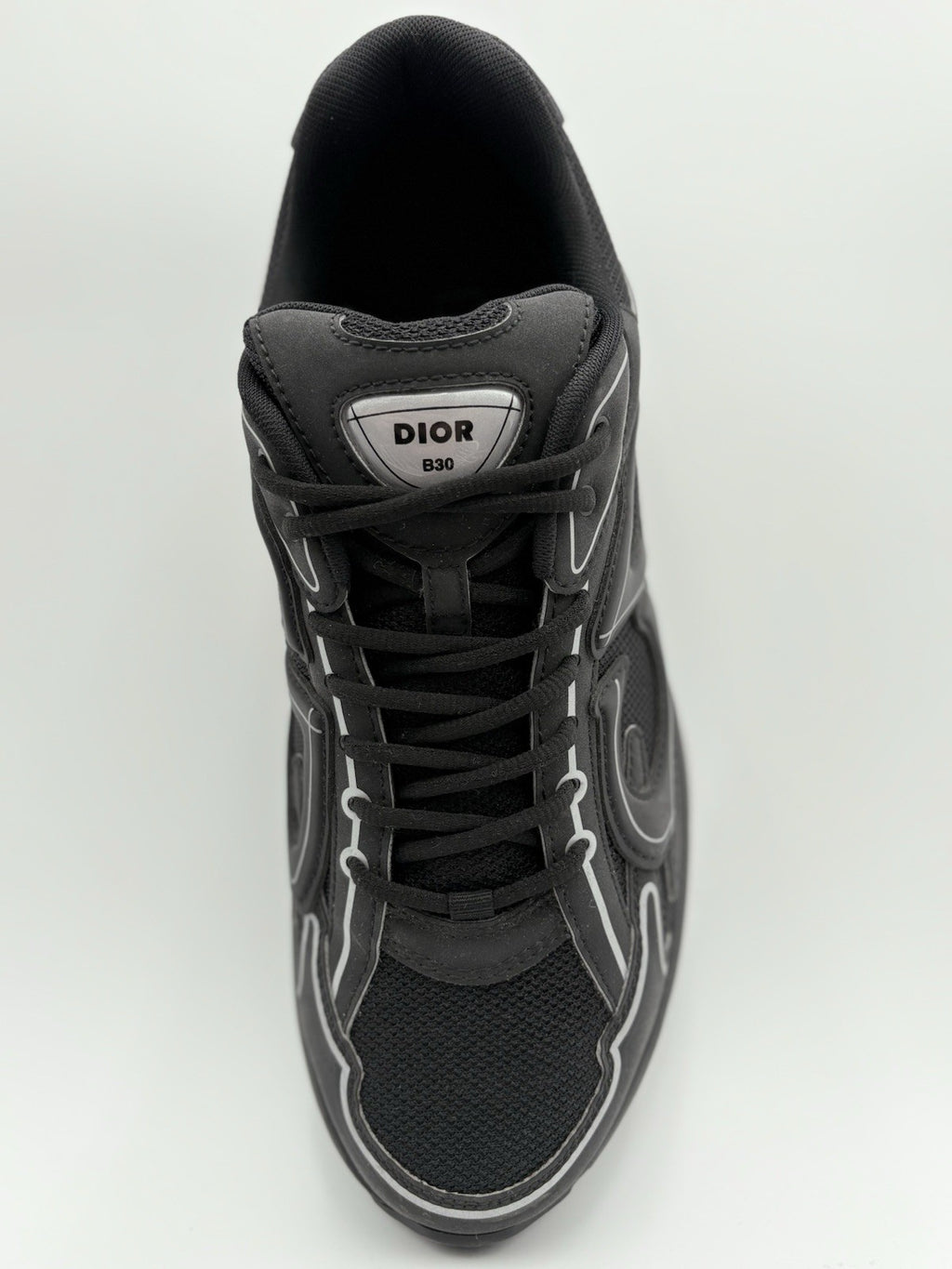 Size 45 (12 US) Dior B30 Reflective Sneaker ' Black ' | SUPER CLEAN!