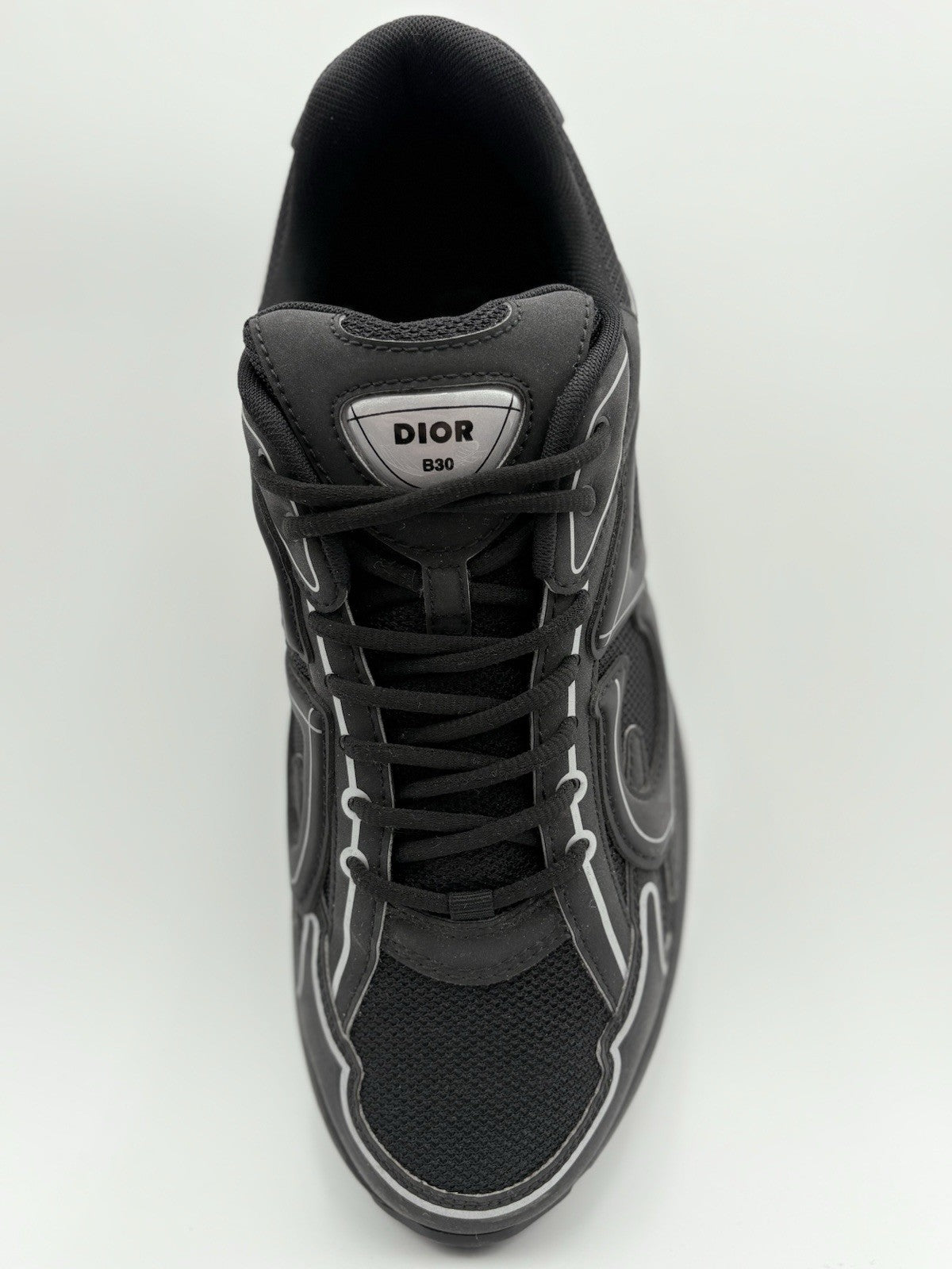 Size 45 (12 US) Dior B30 Reflective Sneaker ' Black ' | SUPER CLEAN!