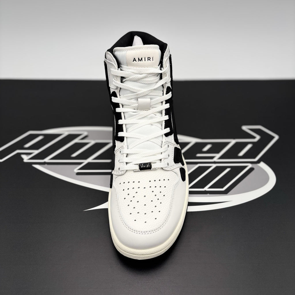 Size 42 (US 9) - Amiri Skel High Top Sneakers ' Black, White ' | NEW!