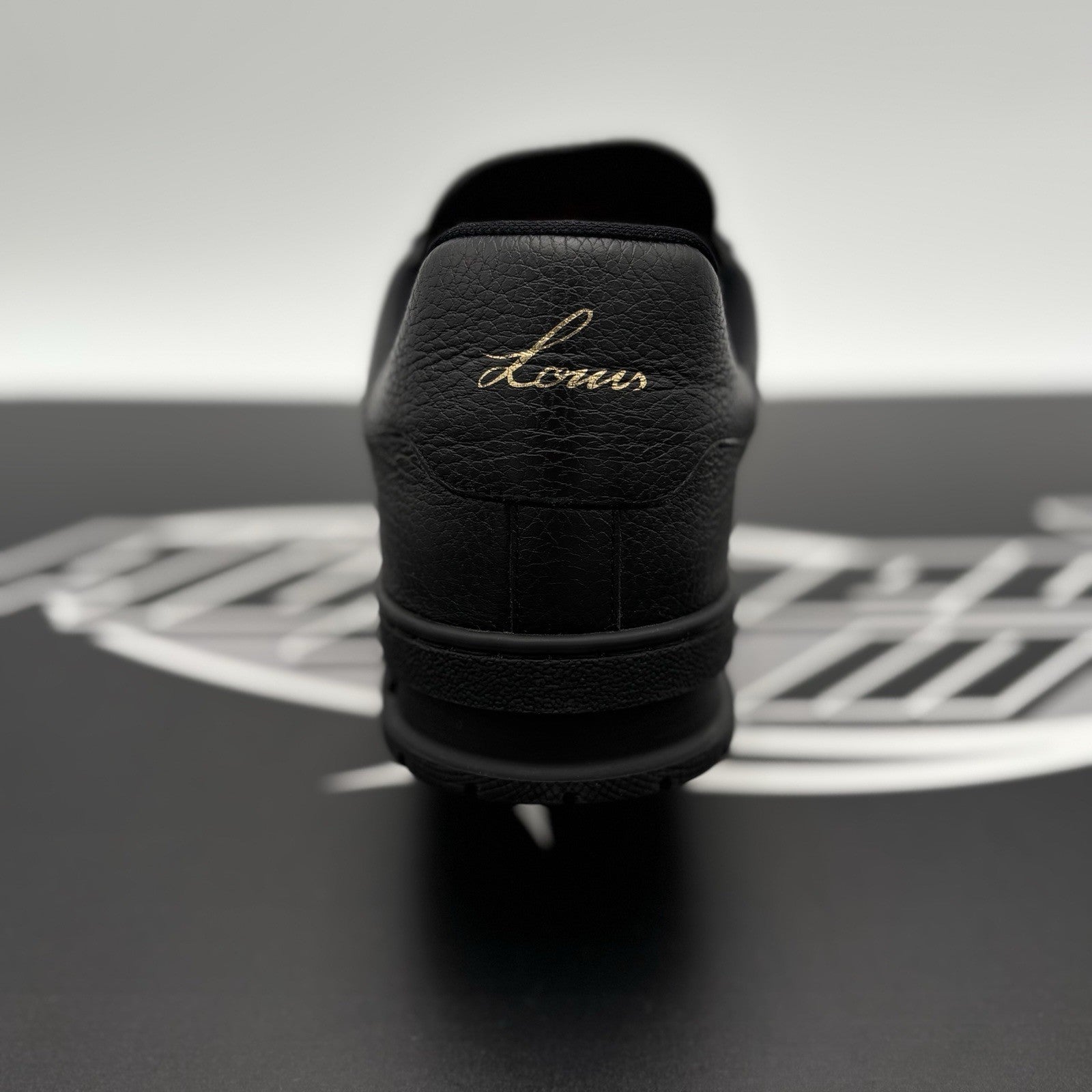 Size 9 LV (10-10.5 US) - Louis Vuitton Hardware Calfskin Trainer ‘ Black, Gold ‘