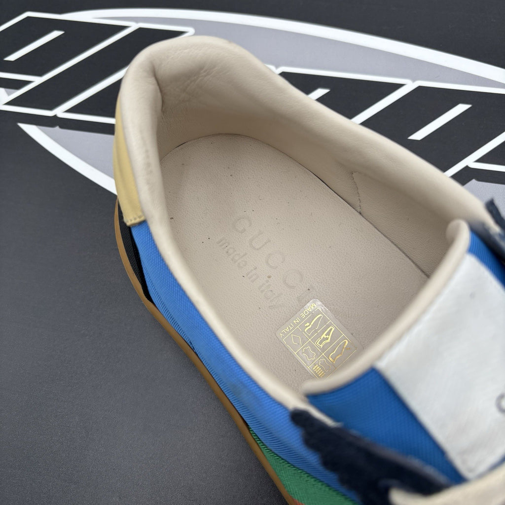 Size 8 G (8.5 US) - Gucci Web Accent Nylon ‘ Blue ‘  | GOOD CONDITION!