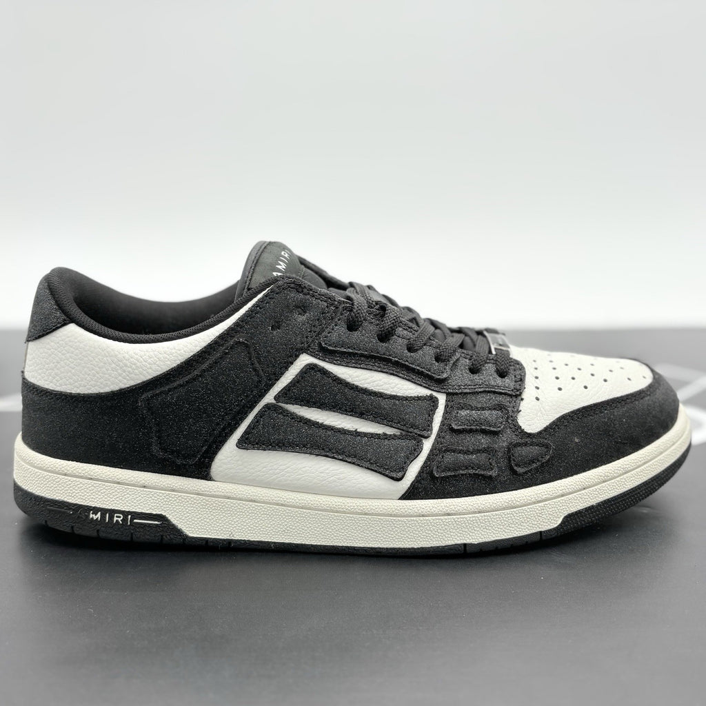 Size 46 (13 US) Amiri Skel Low Top Shimmer Sneaker ' Black '